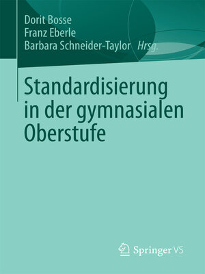 cover image of Standardisierung in der gymnasialen Oberstufe